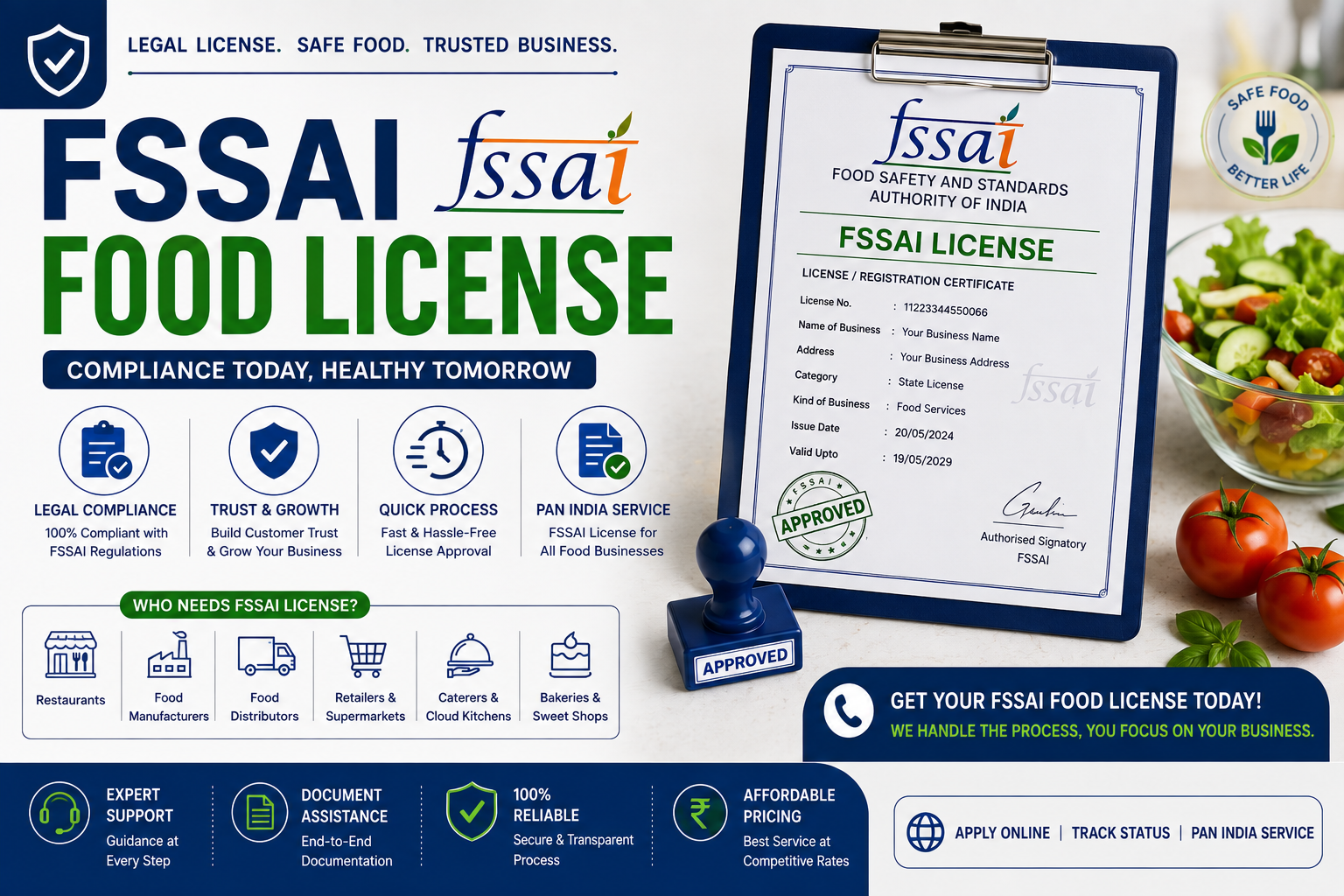 FSSAI Food License  Services